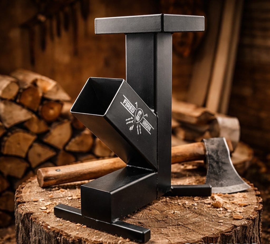Fired Iron Rocket Stove 3"